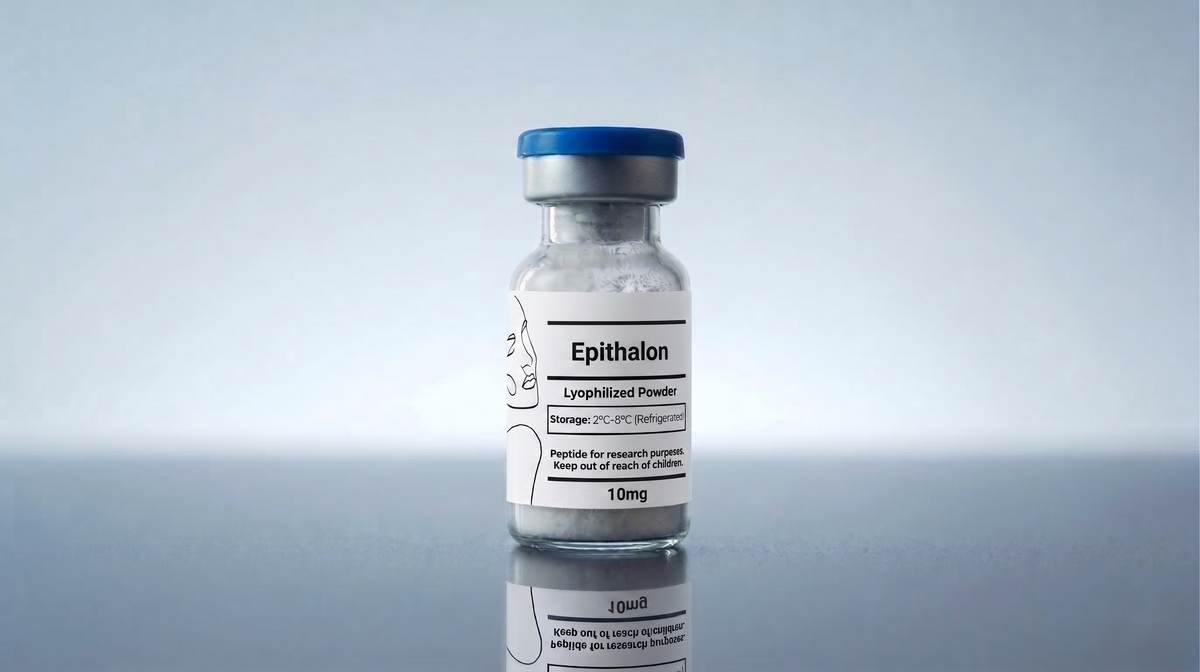 Epithalon research compound, lyophilised vial | Blaque Sigma