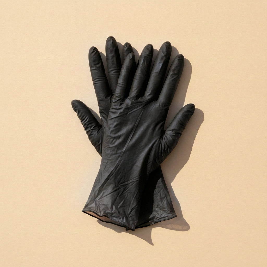 Black nitrile examination gloves, powder-free pair | Blaque Sigma