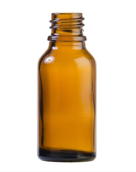 20ml Amber Glass Pharmaceutical Bottle & White Nasal Sprayer