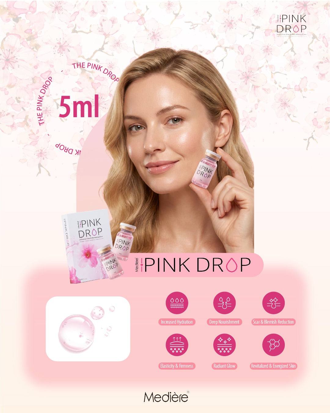 Mediere Pink Drop – Advanced Korean Skin Booster