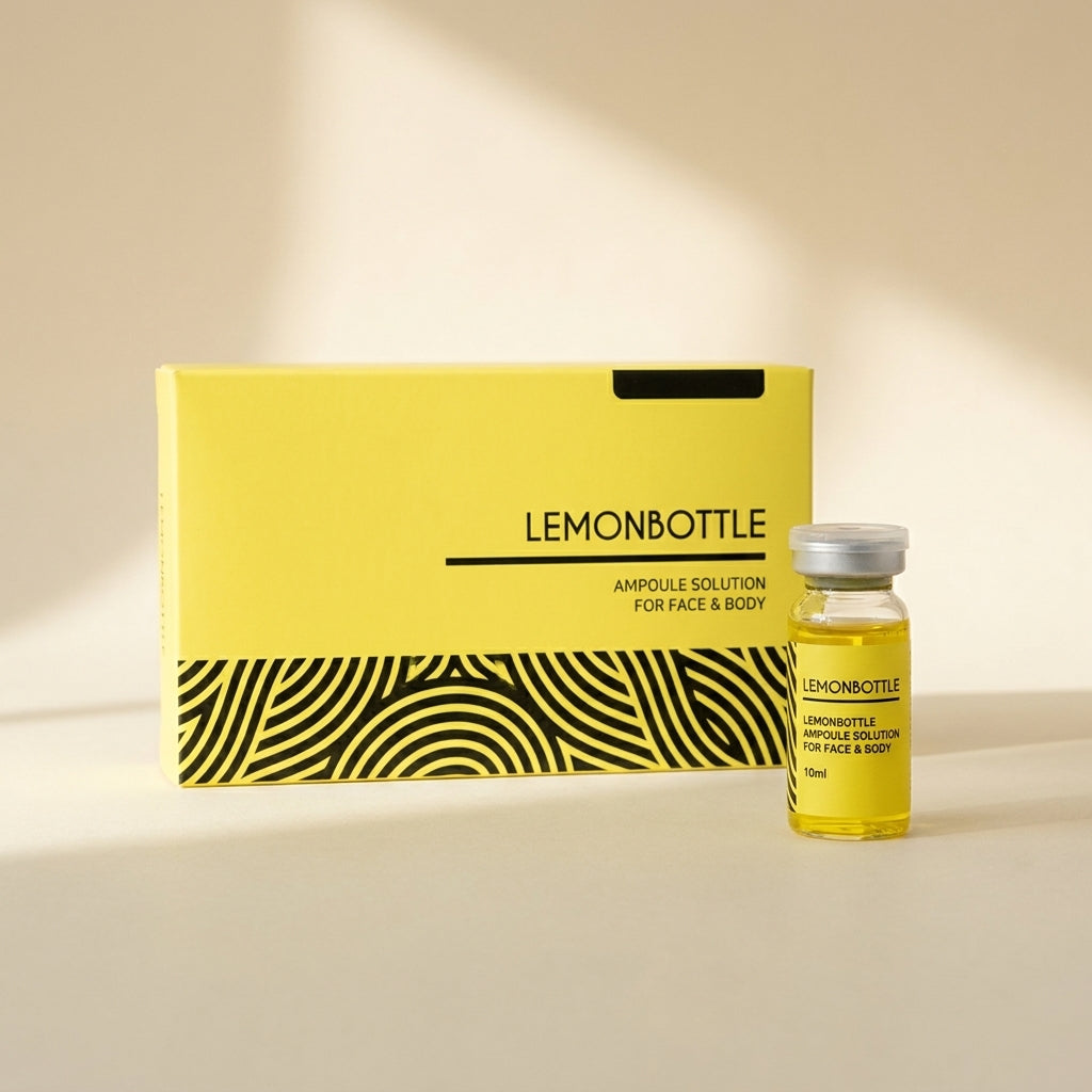 Lemonbottle box and ampoule solution vial | Blaque Sigma